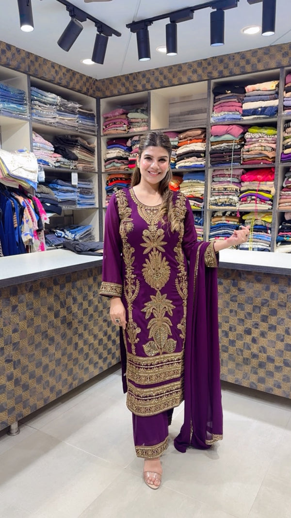 Yashika- Georgette Handwork Suit