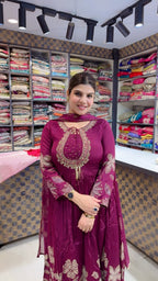 Himani- Chinon Floral Anarkali Suit