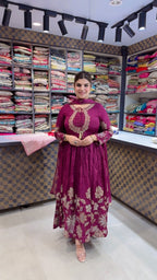 Himani- Chinon Floral Anarkali Suit