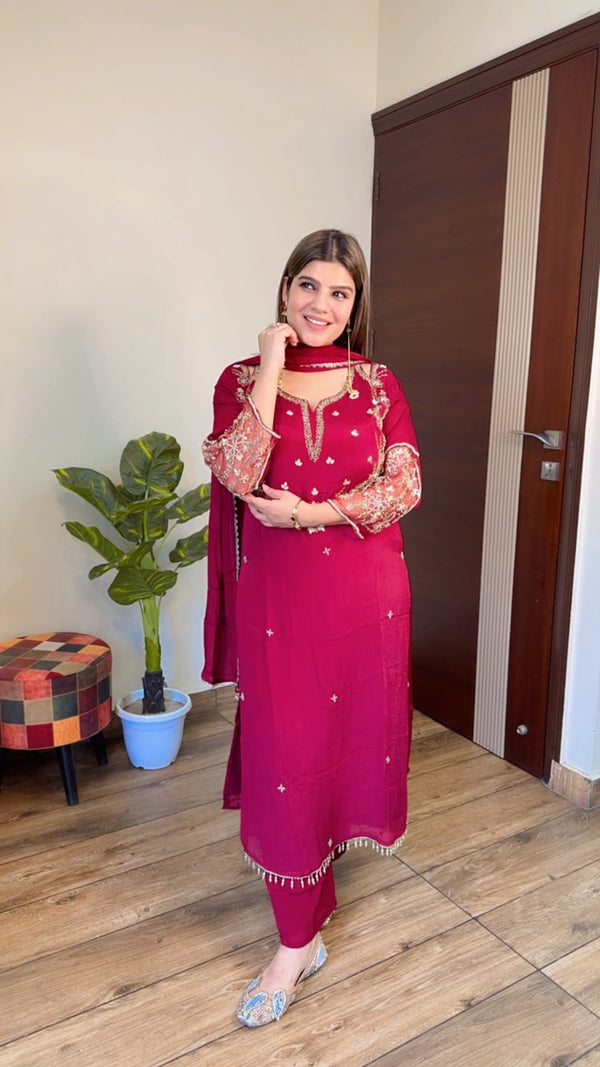 Parisa- Chinon Handwork Suit