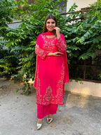Ridhi- Chinon Handwork Suit
