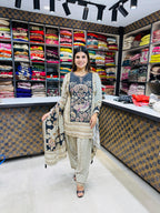 Shivani- Crepe Farshi Salwaar Suit