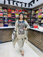 Shivani- Crepe Farshi Salwaar Suit