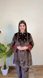 Rumaysa- Premium Velvet Co-ord Set