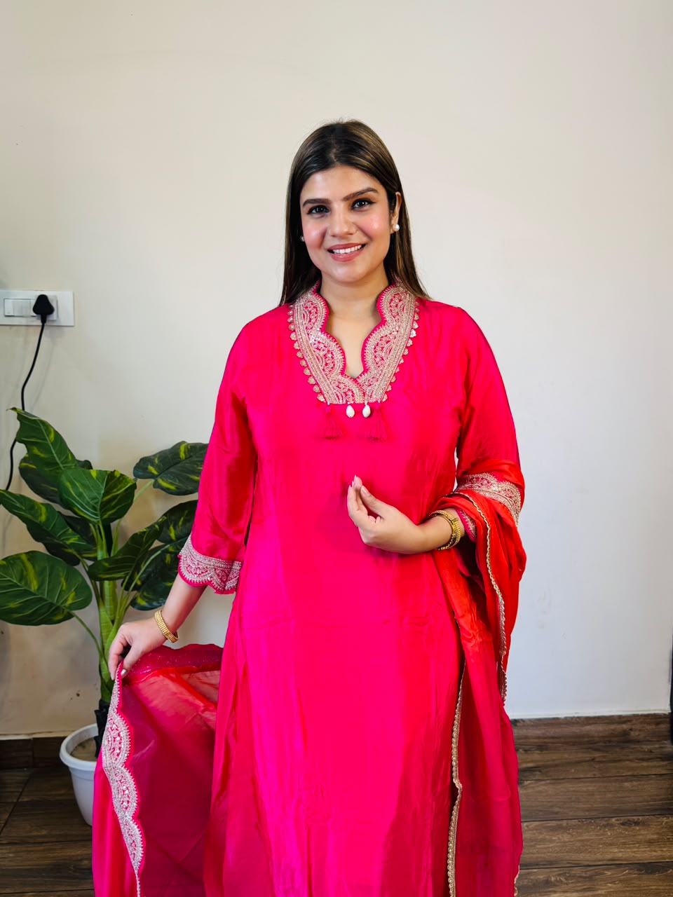 Diksha- Crepe A-line Suit