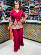 Mamta- Sharara Suit with potli bag