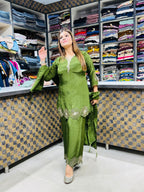 Anisha- crepe handwork suit