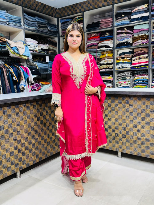 Sukhi- Crepe handwork 3pc suit