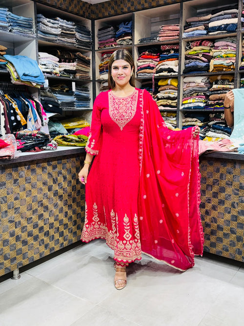 Reena- Georgette Anarkali Suit