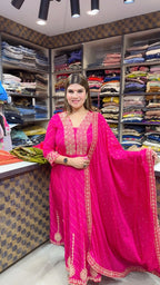 Diksha- Crepe Anarkali Suit