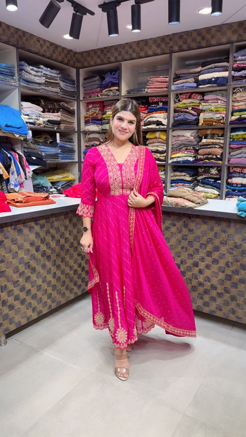 Diksha- Crepe Anarkali Suit