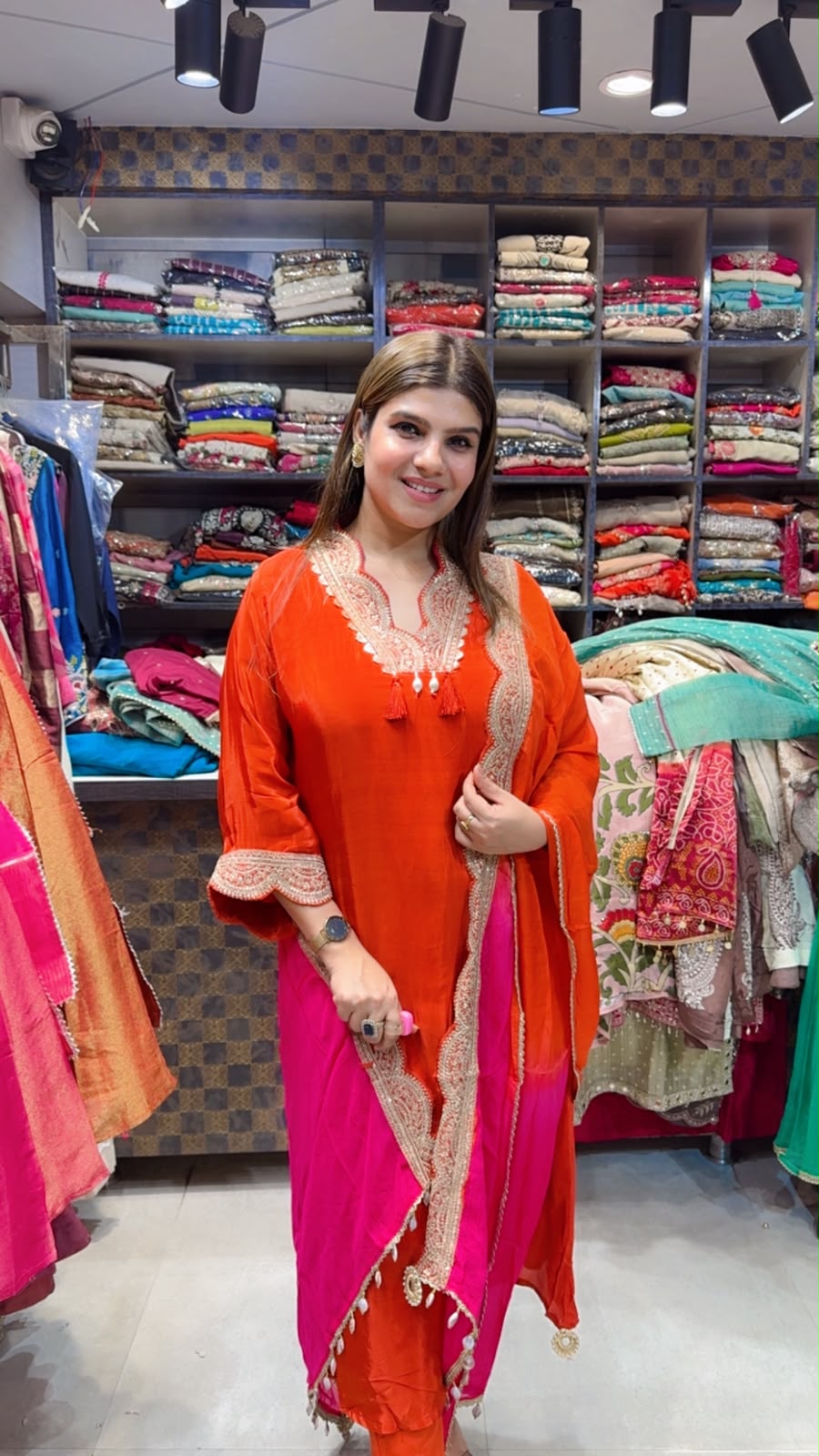 Rishi- Crepe A line suit
