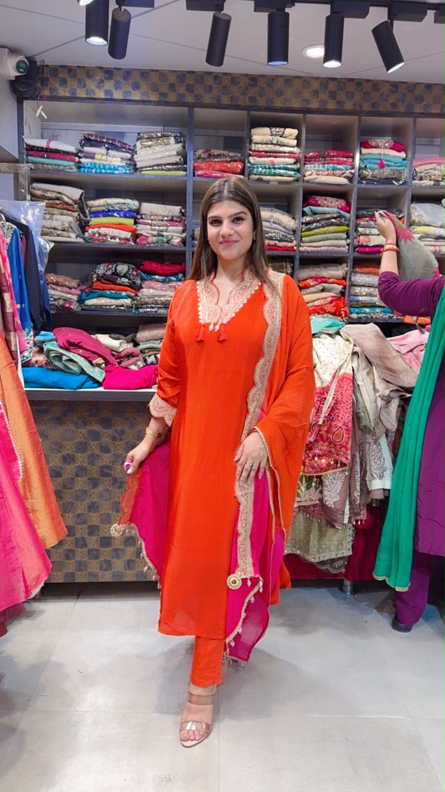 Rishi- Crepe A line suit