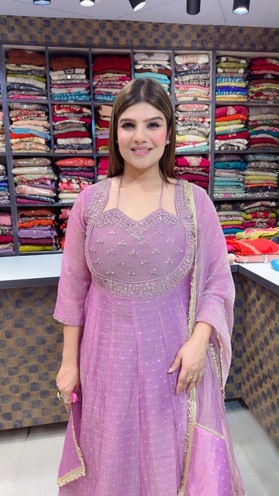 Anika- Salsa Handwork Anarkali