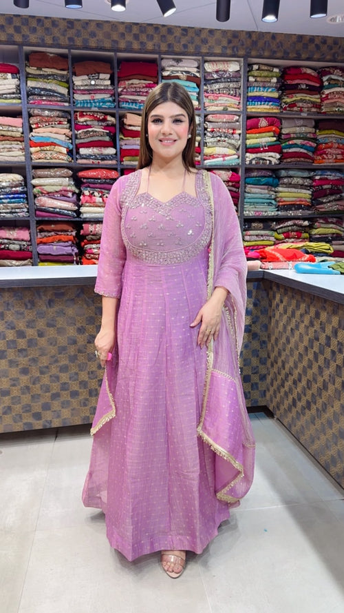 Anika- Salsa Handwork Anarkali