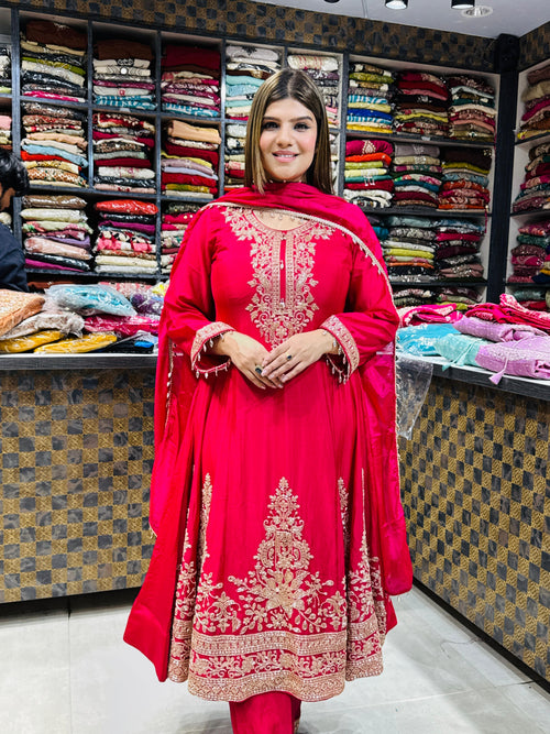 Ayat- Chinon Handwork Anarkali Suit