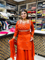 Siya- Chinon Sharara Suit