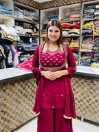 Isha- Chinon Sharara suit