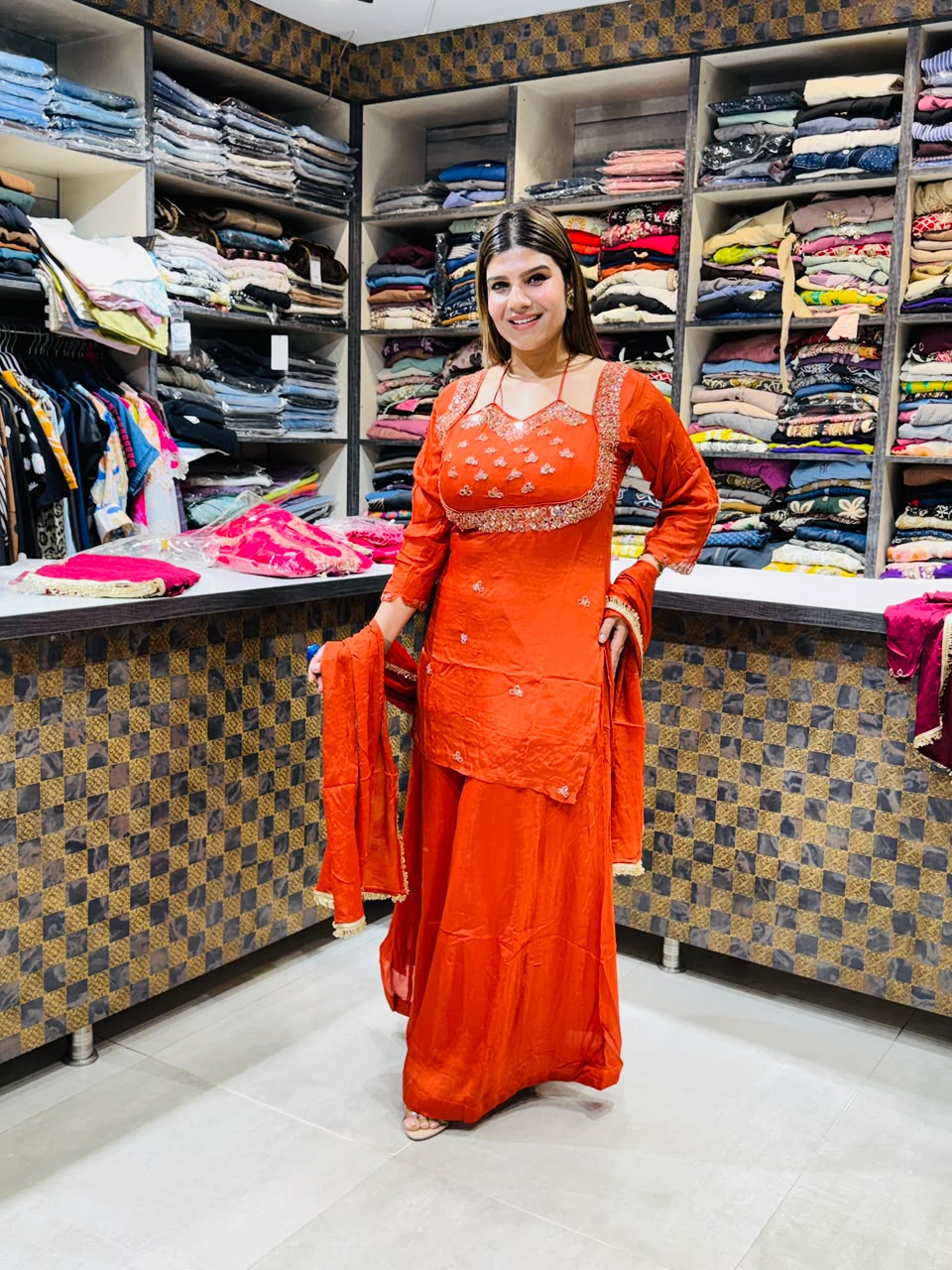 Siya- Chinon Sharara Suit