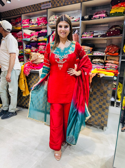 Shreya- Crepe handwork suit