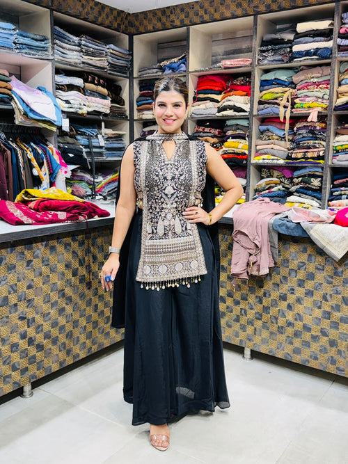 Aadila- Georgette Sharara Suit