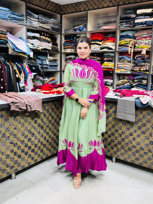 Naira- Chinon Lotus Anarkali