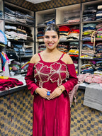 Aysha- Crepe Gown Dress