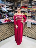 Aysha- Crepe Gown Dress