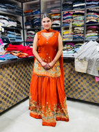 Tuba- Chinon Skirt Suit