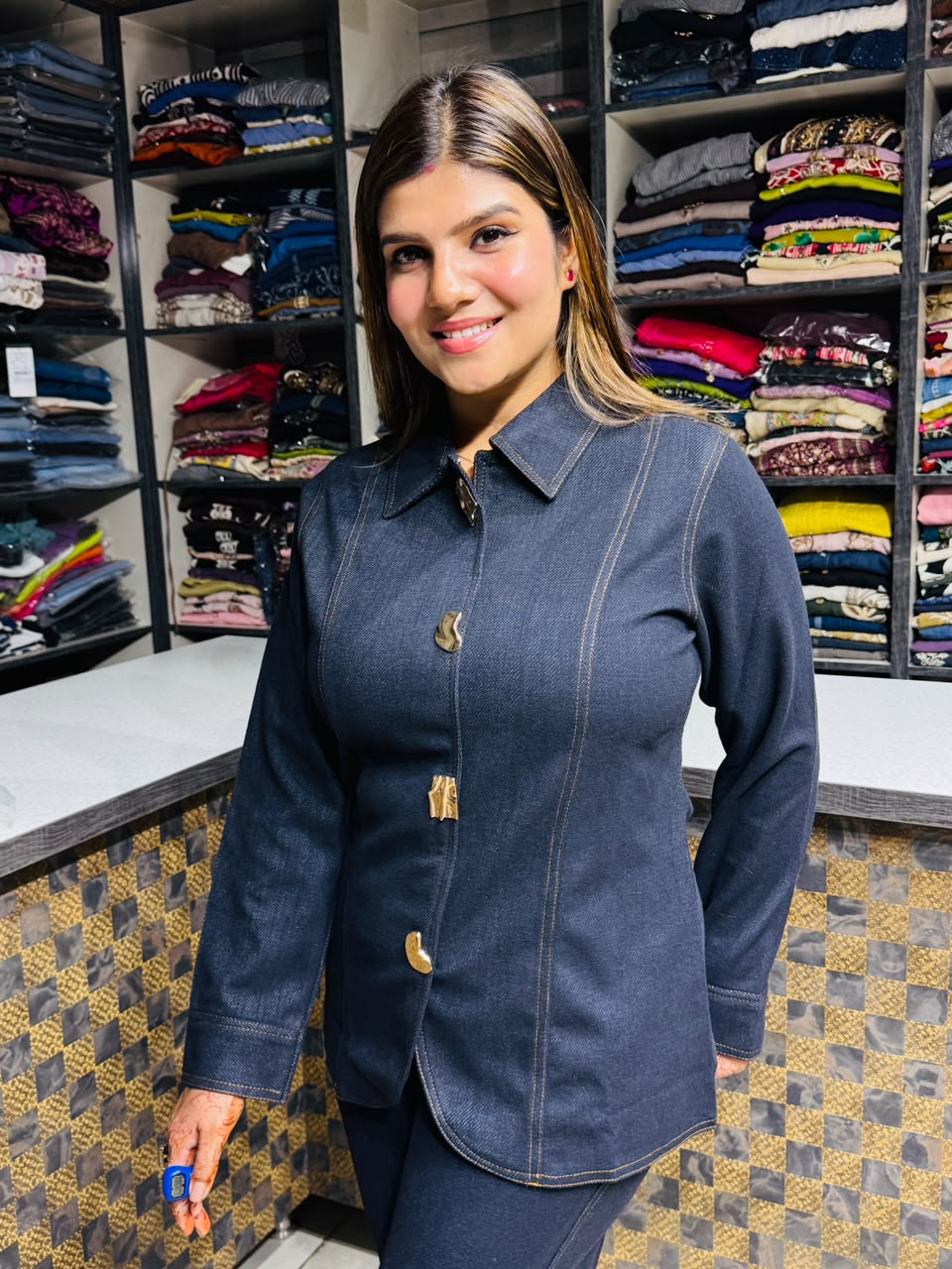 Akansha- Imported warm Denim coordset