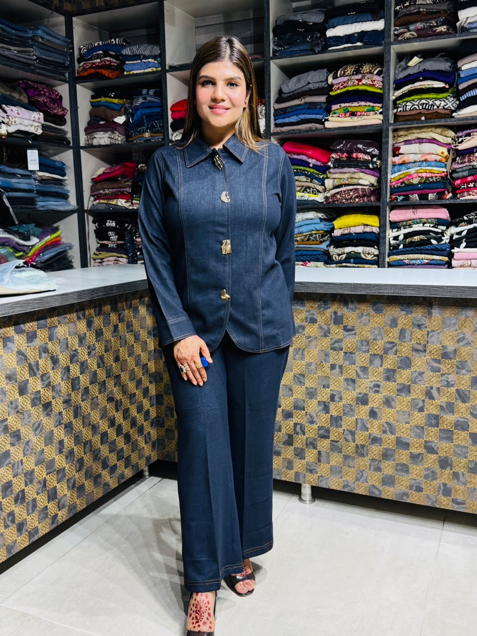 Akansha- Imported warm Denim coordset