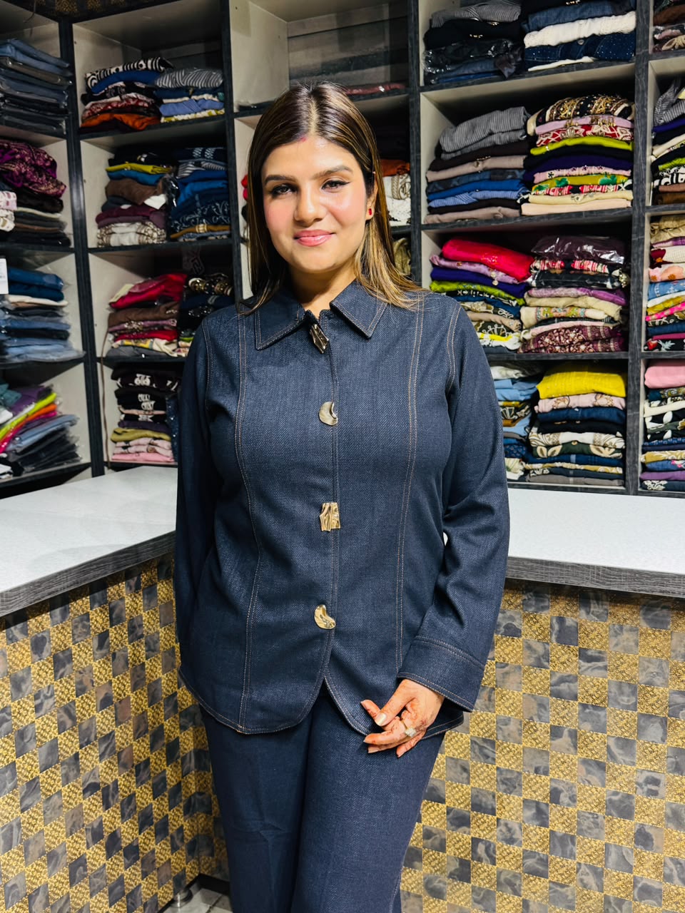 Akansha- Imported warm Denim coordset