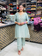 Zoya- Salsa Pearl Handwork Suit