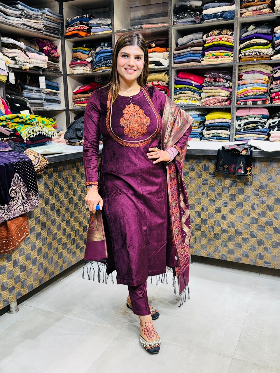 Emira- Cotrize Embroidery Suit
