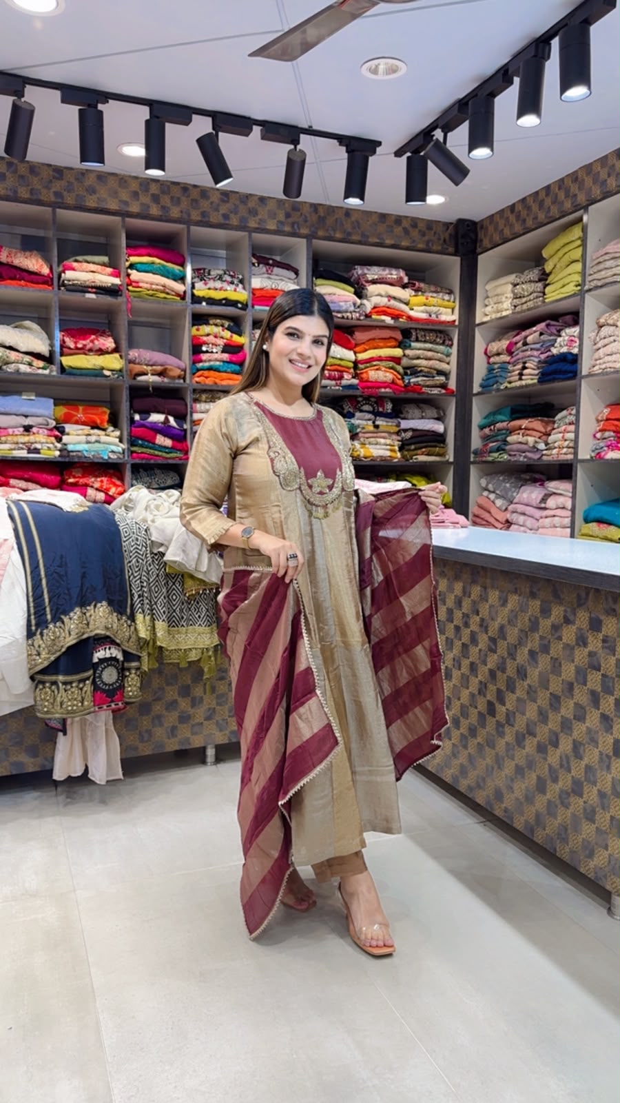 Silk Anarkali Suit