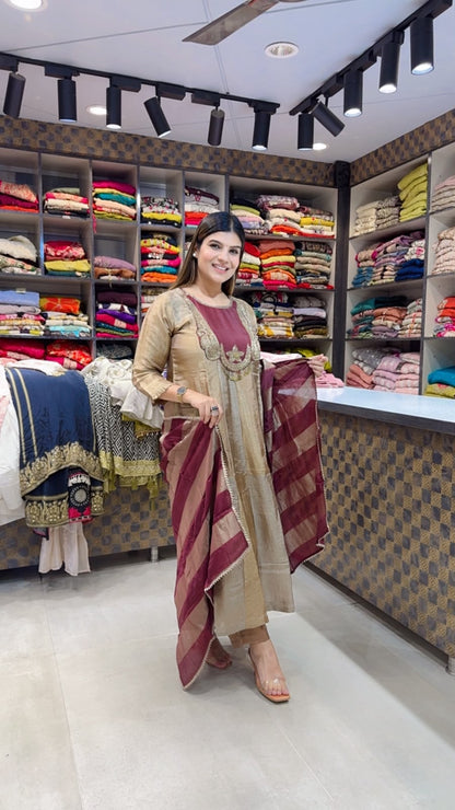 Silk Anarkali Suit