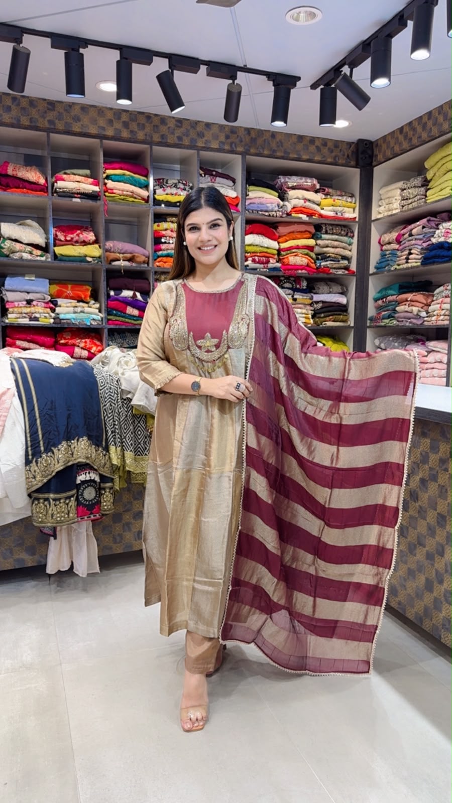Silk Anarkali Suit