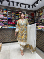 Floral Print Cotton suit