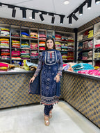 Georgette Straight Suit