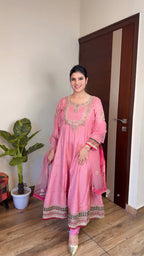Amina- Gems Jewellery Handwork Anarkali