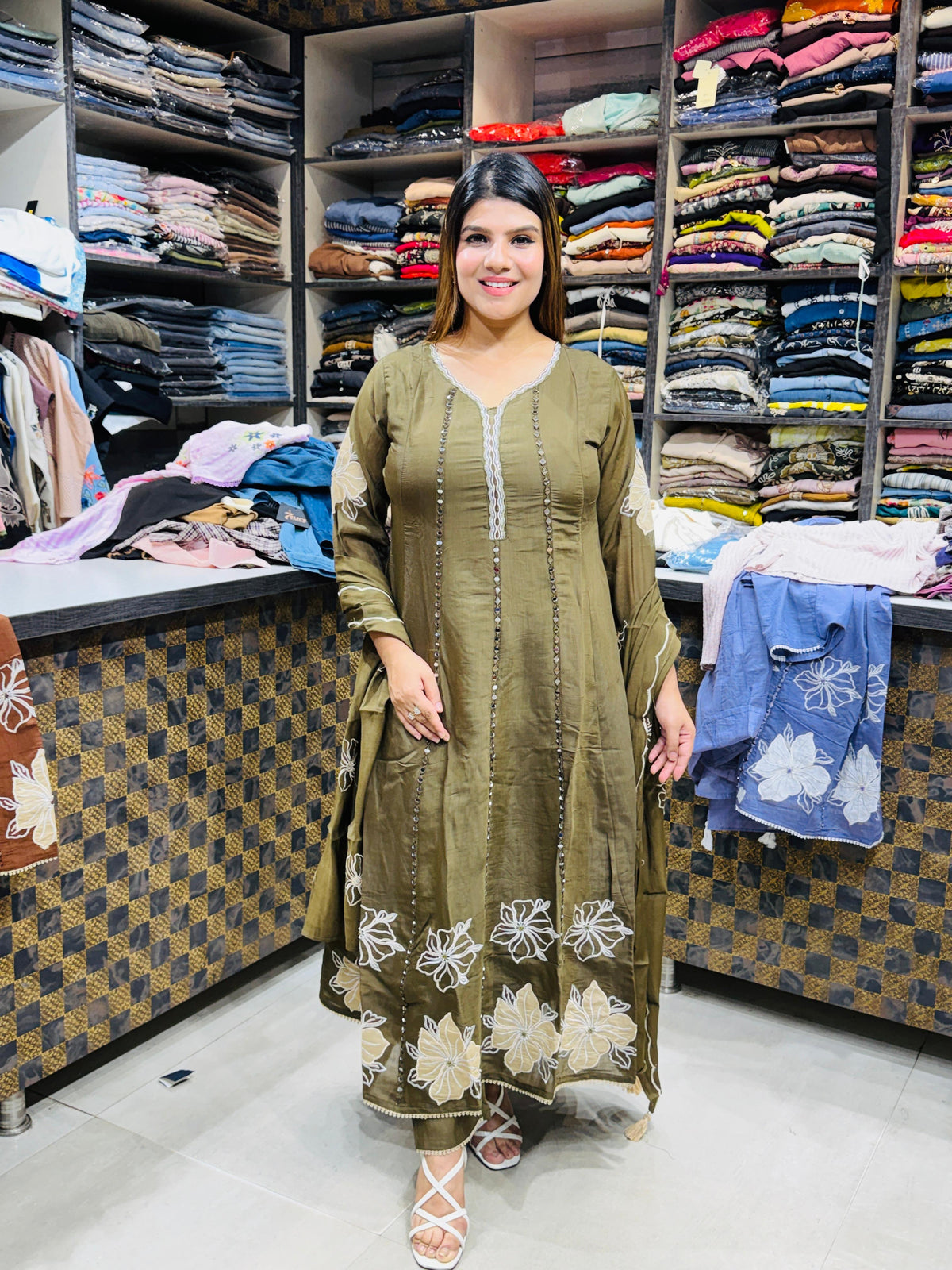 Jasmine- Cotton Anarkali Suit
