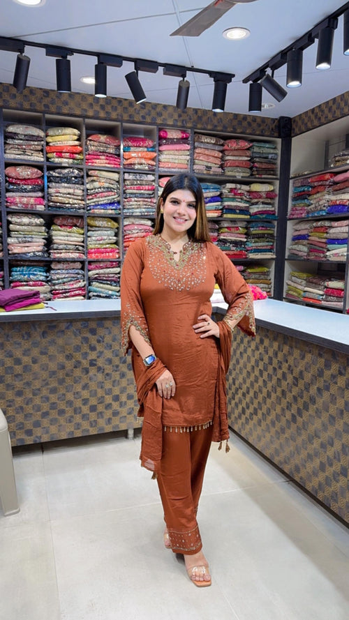 Diya- Chinon Handwork Suit