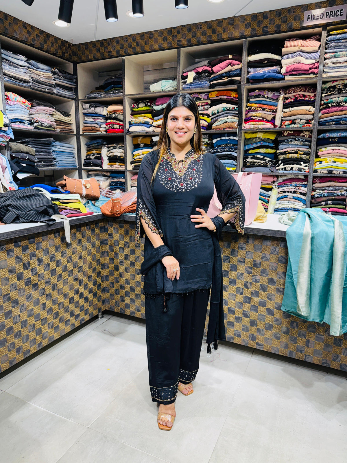 Sana- Chinon Handwork Farshi Suit
