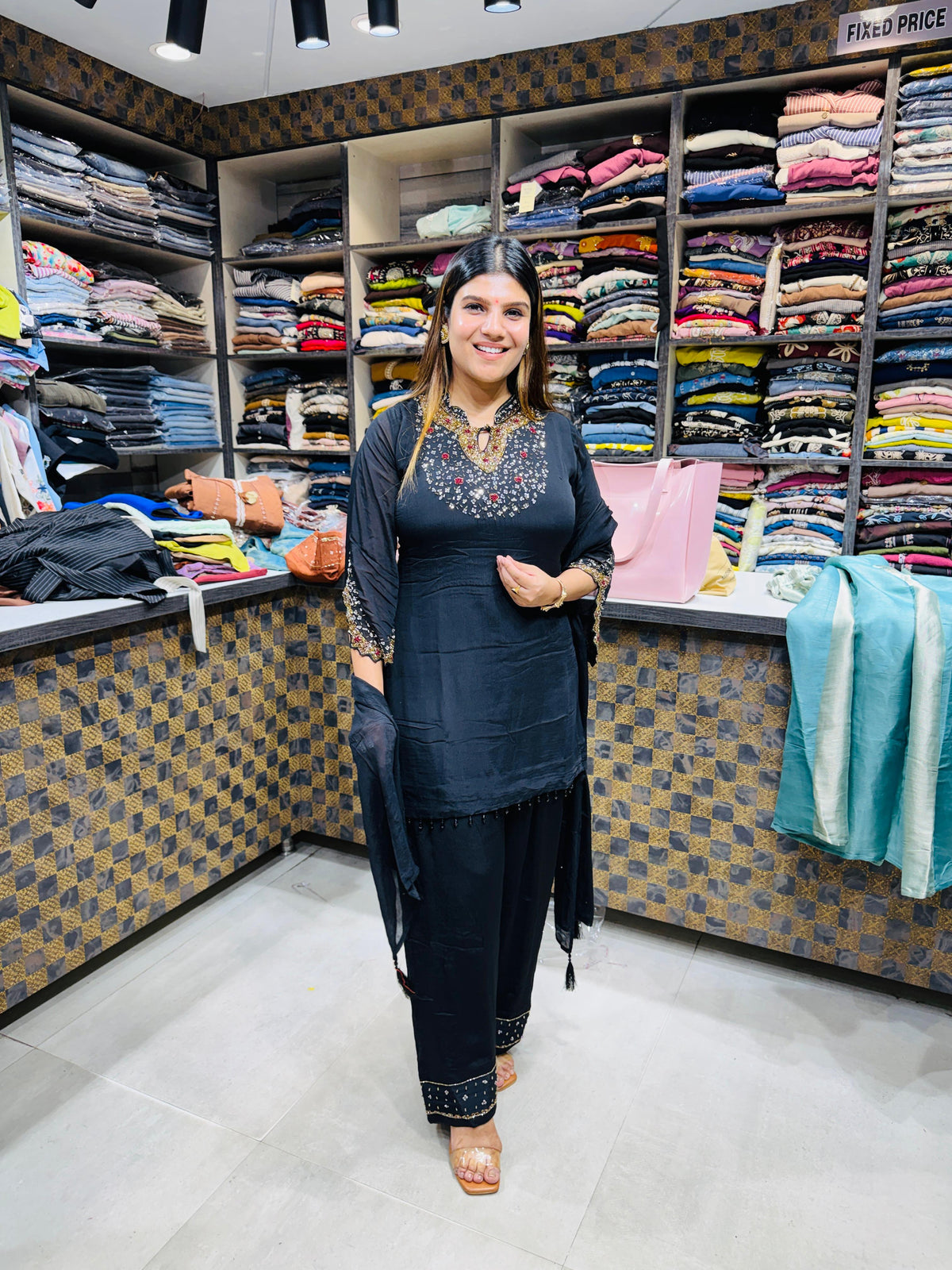 Sana- Chinon Handwork Farshi Suit