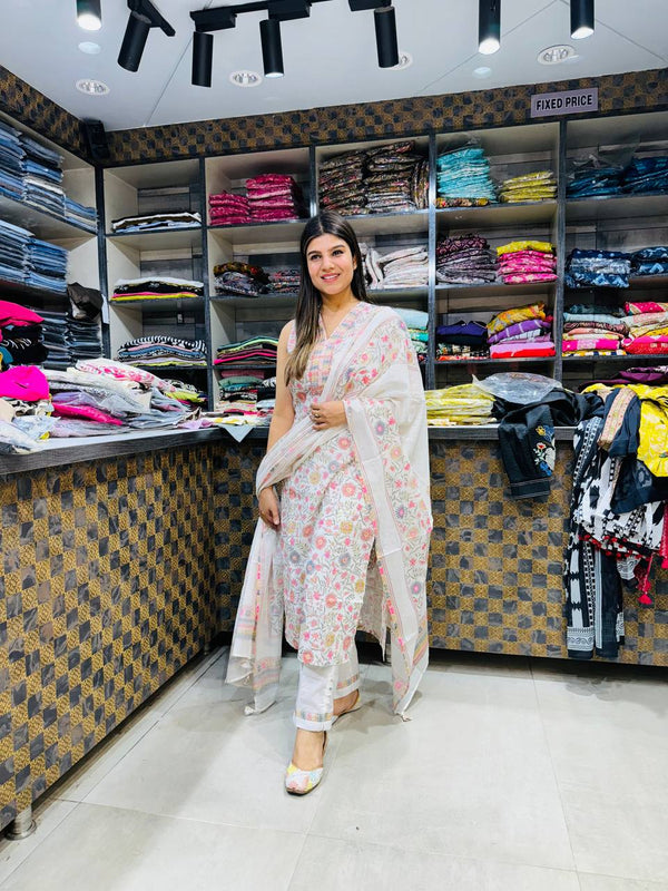 3pc cotton suit