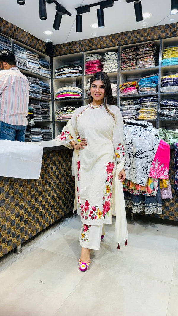 Stylish cotton suit