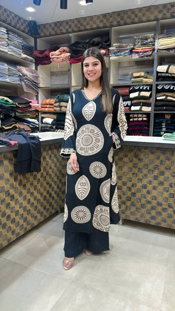 Elegant Handcrafted Cotton Suit ✨