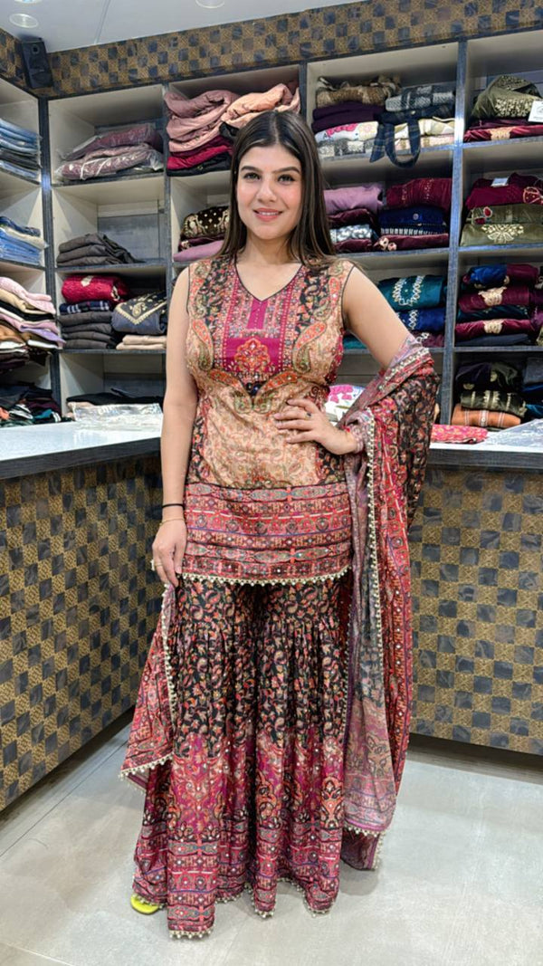 Elegant Party Wear Garara Suit 💖