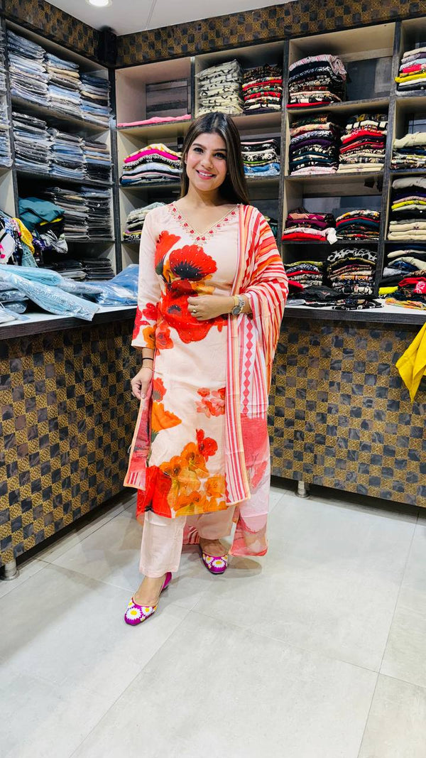 Elegant Digital Print Suit 💖