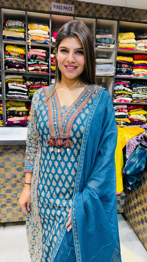 Kota Elegance – Premium Cotton Suit Set